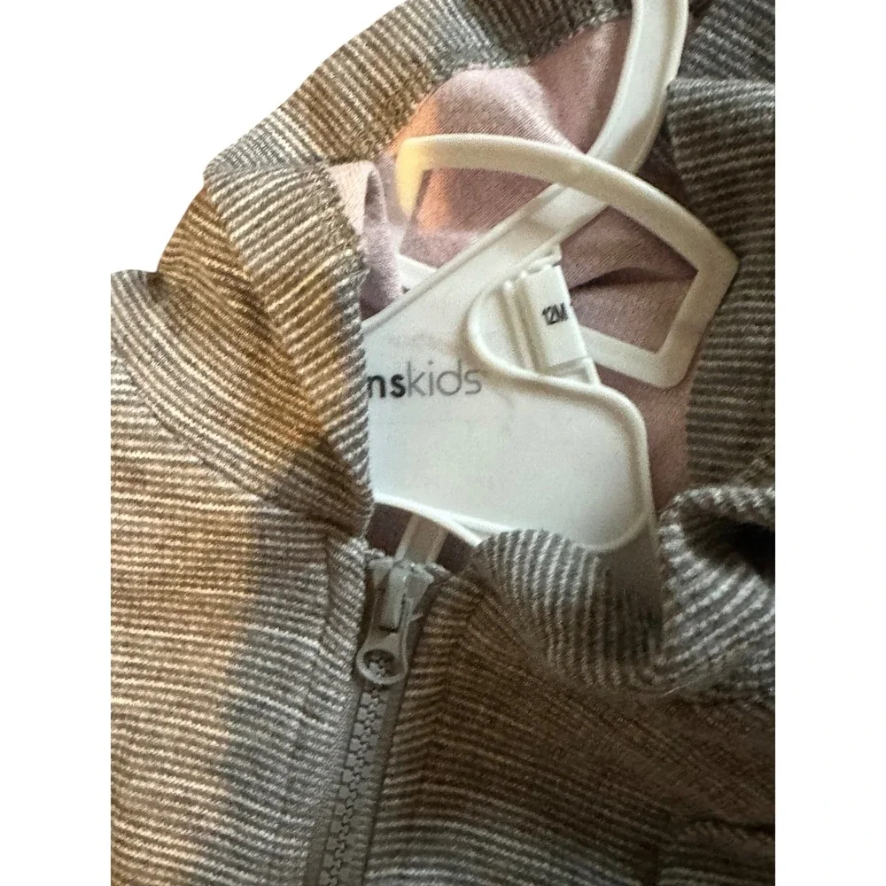 Baby Girl Gap Pink‎ Hoodie Jogger & Vitamins Kids Gray Ruffle Star Tracksuit Set